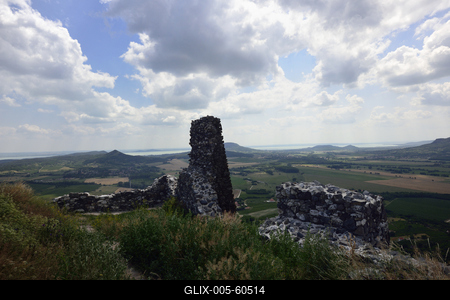 Csobánc vára-stock-foto