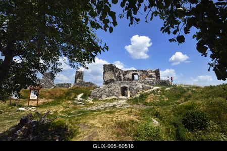 Csobánc vára-stock-foto