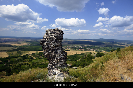 Csobánc vára-stock-foto