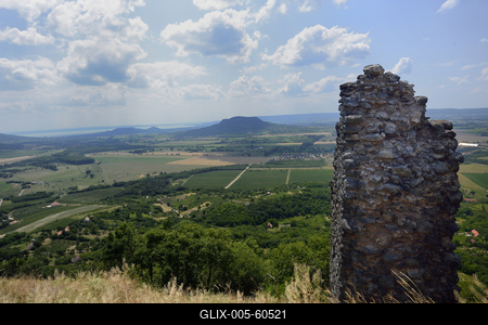 Csobánc vára-stock-foto