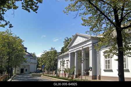 Balatonfüred, Blaha Lujza sétány-stock-foto