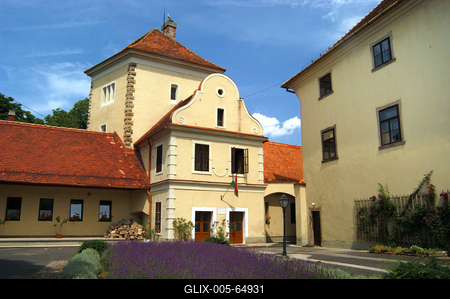 Devecser, Esterházy-kastély-stock-foto