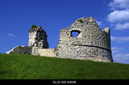 Döbrönte, Szarvaskő vára-stock-foto