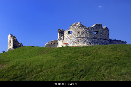 Döbrönte, Szarvaskő vára-stock-foto