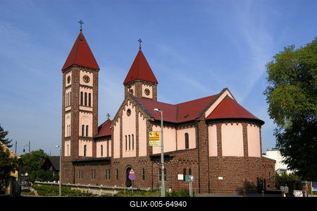 Balatonfüred, Római Katolikus Plébánia Templom-stock-foto