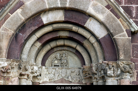 Felsőörsi prépostsági templom. A Balaton-környék legjelentősebb román-kori épülete a felsőörsi prépostsági templom.-stock-foto