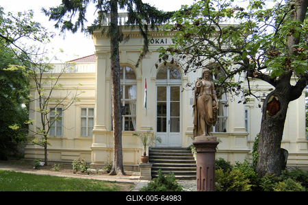 Balatonfüred, Jókai Mór Emlékház-stock-foto