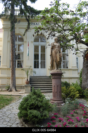 Balatonfüred, Jókai Mór Emlékház-stock-foto