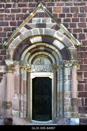 Felsőörsi prépostsági templom. A Balaton-környék legjelentősebb román-kori épülete a felsőörsi prépostsági templom.-stock-foto