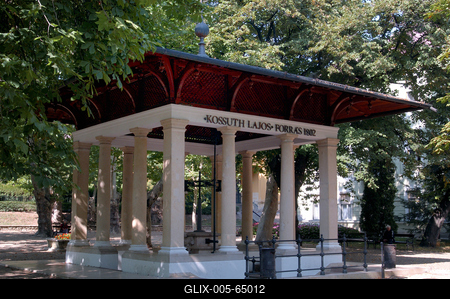 Balatonfüred, Kossuth Lajos forrás-stock-foto