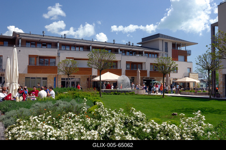 Balatonfüred belvárosa-stock-foto