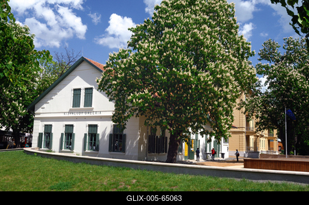 Balatonfüred, Kisfaludy Galéria-stock-foto