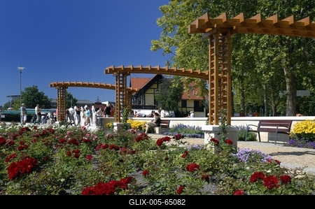 Balatonfüred, Tagore sétány-stock-foto