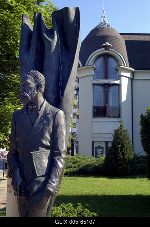 Szigligeti Ede szobra, Szolnok, Verseghy park-stock-foto