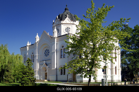 Szolnoki Galéria, az egykori zsinagóga épületében-stock-foto