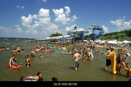 Tisza-tó strand, Abádszalók-stock-foto