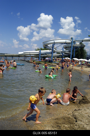 Tisza-tó strand, Abádszalók-stock-foto