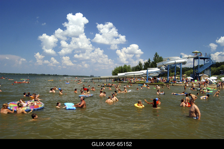 Tisza-tó strand, Abádszalók-stock-foto