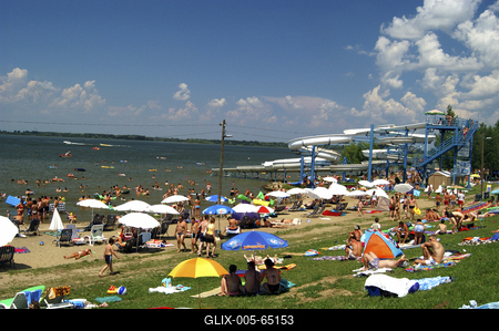 Tisza-tó strand, Abádszalók-stock-foto