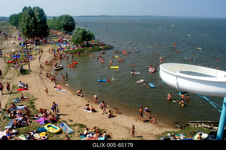 Tisza-tó strand, Abádszalók-stock-foto