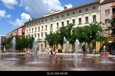 Damjanich János Múzeum, Szolnok belvárosa-stock-foto