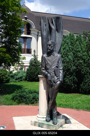 Szigligeti Ede szobra, Szolnok, Verseghy park-stock-foto