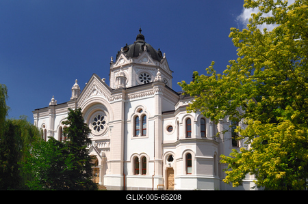 Szolnoki Galéria, az egykori zsinagóga épületében-stock-foto