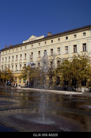 Damjanich János Múzeum, Szolnok belvárosa-stock-foto