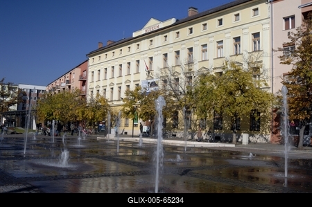 Damjanich János Múzeum, Szolnok belvárosa-stock-foto