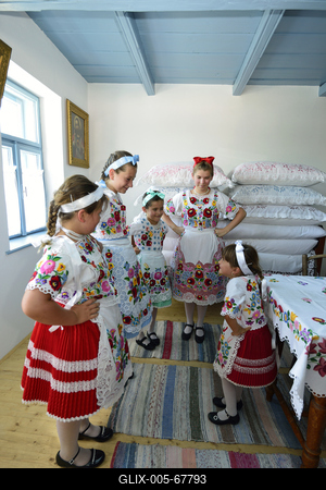 Géderlaki népviselet-stock-foto