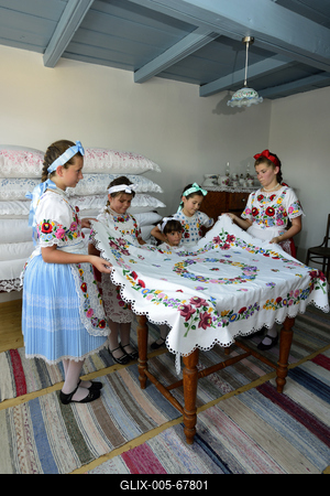 Géderlaki népviselet-stock-foto