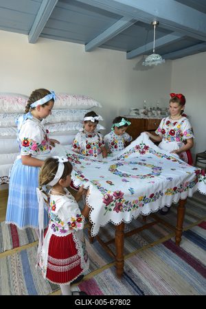 Géderlaki népviselet-stock-foto