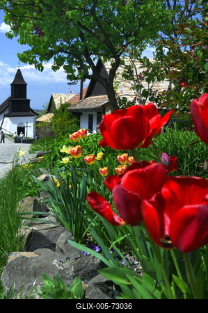 Hollókő-stock-foto