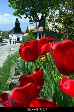 Hollókő-stock-foto