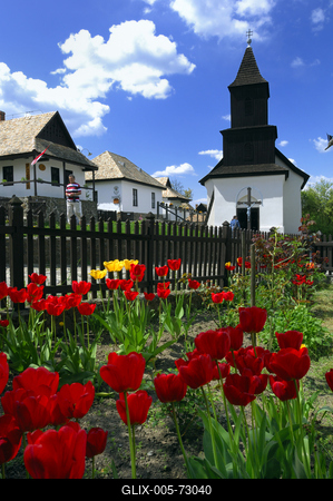 Hollókő-stock-foto
