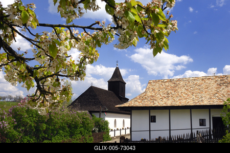 Hollókő-stock-foto