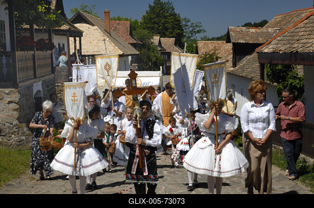 Hollókő-stock-foto