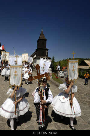 Hollókő-stock-foto