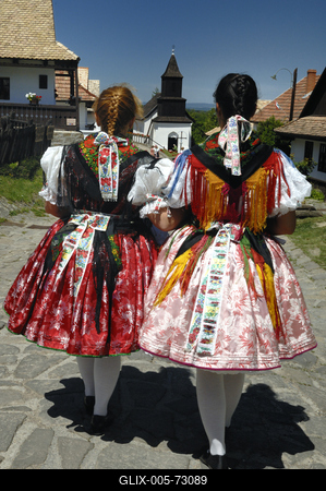 Hollókő-stock-foto