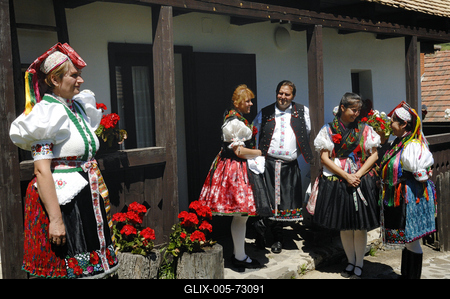 Hollókő-stock-foto