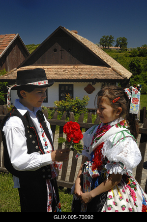 Hollókő-stock-foto