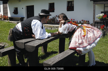 Hollókő-stock-foto