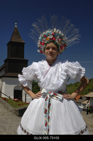 Hollókő-stock-foto