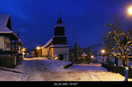 Hollókő-stock-foto