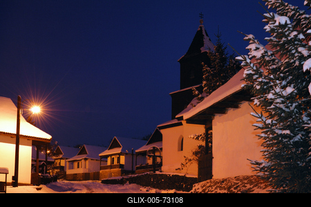 Hollókő-stock-foto