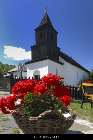 Hollókő-stock-foto