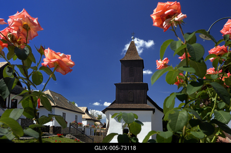 Hollókő-stock-foto