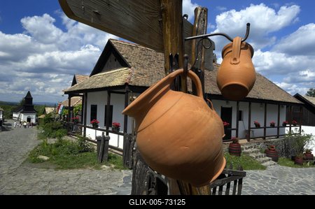 Hollókő-stock-foto