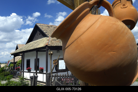 Hollókő-stock-foto