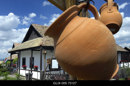 Hollókő-stock-foto